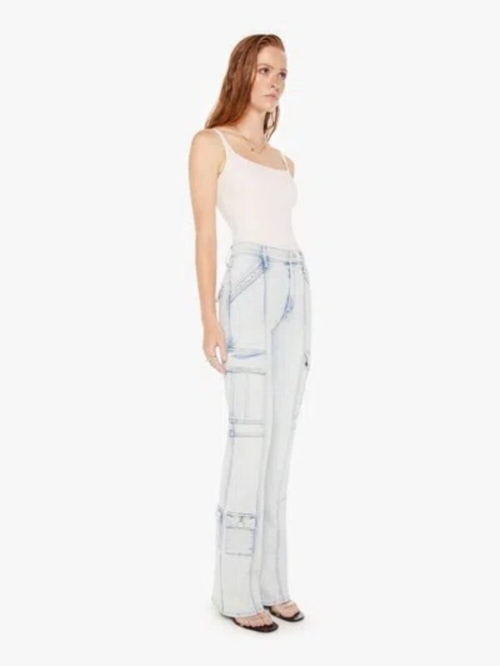 MOTHER The Swiss Army Desperado Heel Glamour Shot Jeans SIZE 27